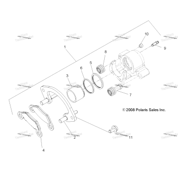 BRAKES, FRONT CALIPER