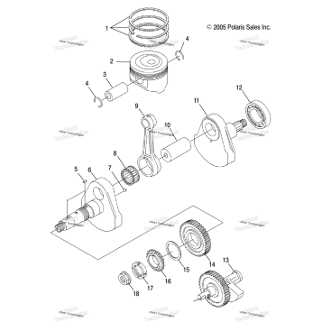 CRANKSHAFT & PISTON /LD27FB