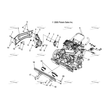 ENGINE MOUNTING RH & FRONT