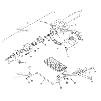 REAR BRAKE ASSEMBLY SPORT 400L