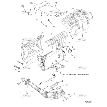 ENGINE, EXHAUST SYSTEM R17RGE99A7/A9/AW/AM/KAK