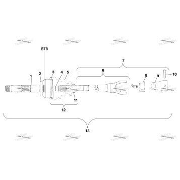 CV JOINT BTB A99CH50EB