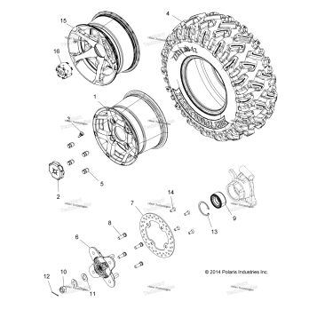 WHEELS, REAR Z16VAE87A9/AL/AR/AU/AW