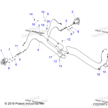 BRAKES, REAR BRAKE LINES