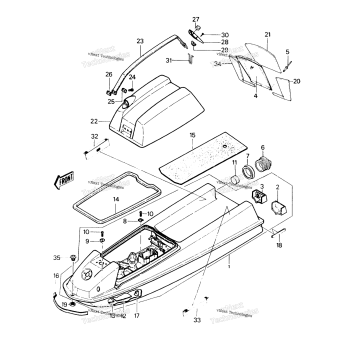 HULL/ENGINE HOOD (JS440-A14)