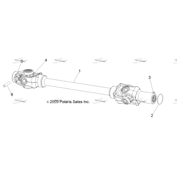 DRIVE TRAIN, FRONT PROP SHAFT