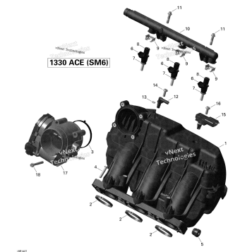 AIR INTAKE MANIFOLD AND THROTTLE BODY