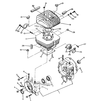 CRANKCASE & CYLINDER TRAIL BOSS