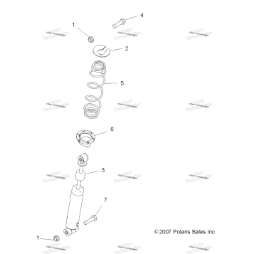 SUSPENSION, REAR SHOCK
