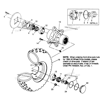 FRONT WHEEL ASSEMBLY 4X4 300