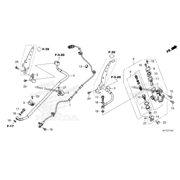 REAR BRAKE MASTER CYLINDER (CRF300LA/LDA/LRA)