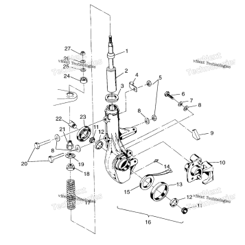 FRONT STRUT XPLORER 400L