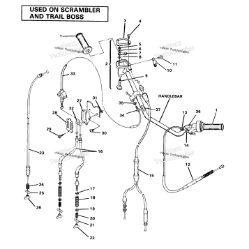 HAND CONTROL CABLE ASSEMBLY