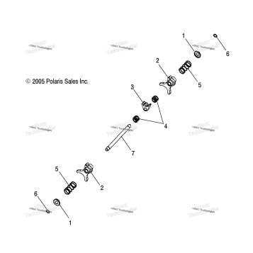 DRIVE TRAIN, MAIN GEARCASE SHIFT FORKS