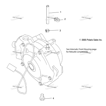 HOUSING, FRONT MOUNTING /AW (4999204069920406D10)