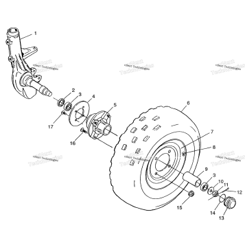 FRONT WHEEL MAGNUM 2X4