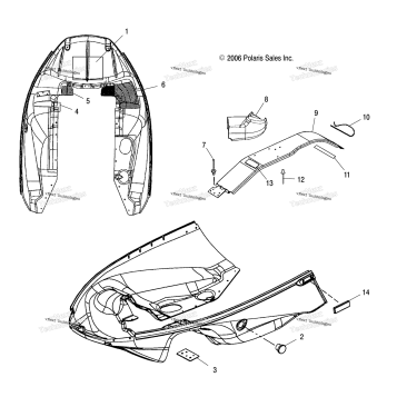 BODY, NOSEPAN FOIL AND CLUTCH GUARD