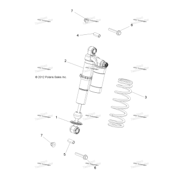 SUSPENSION, SHOCK, FRONT, MOUNTING