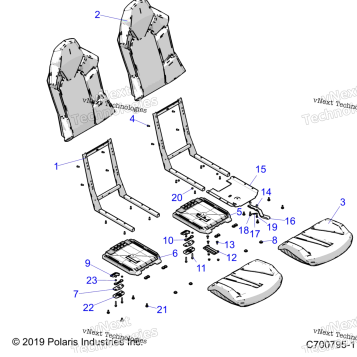 BODY, SEAT ASM. AND SLIDER