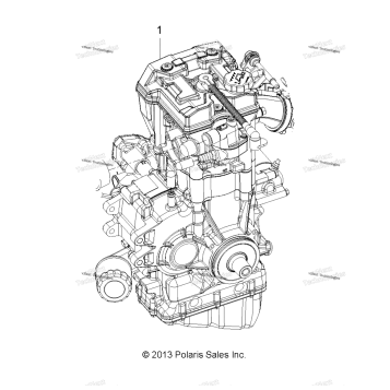 ENGINE, LONG BLOCK