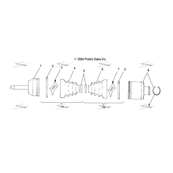 DRIVE SHAFT, REAR
