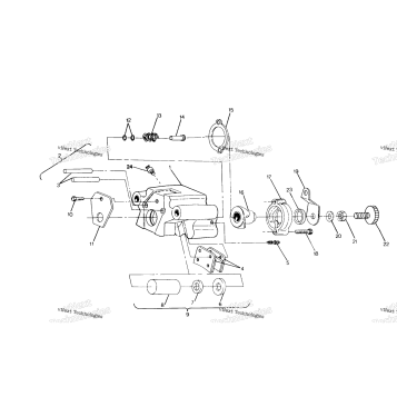 REAR BRAKE ASSEMBLY 250 2X4