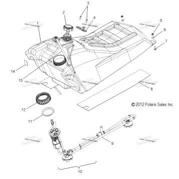 FUEL SYSTEM, FUEL TANK ASM
