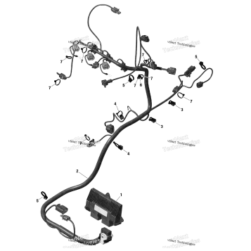 ENGINE HARNESS AND ELECTRONIC MODULE 900 HO