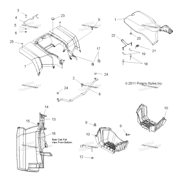 BODY, REAR CAB & SEAT