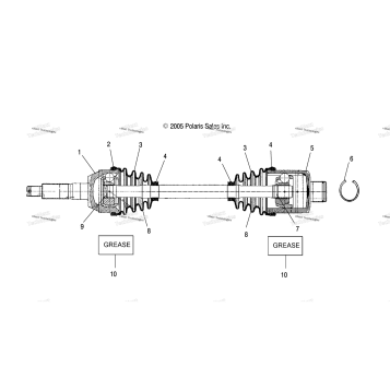 SHAFT, DRIVE, REAR