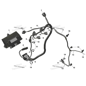 ROTAX - ENGINE HARNESS AND ELECTRONIC MODULE
