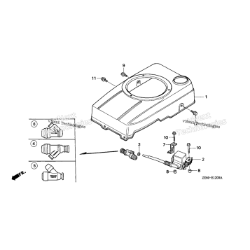 FAN COVER@IGNITION COIL