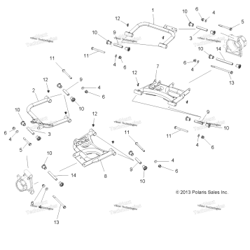 SUSPENSION, REAR CONTROL ARMS