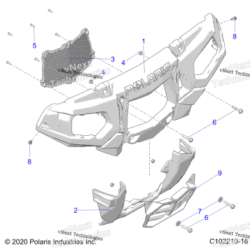 BODY, FRONT BUMPER & MOUNTING