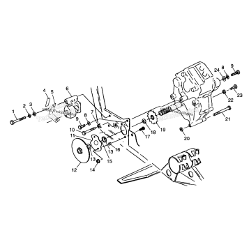 GEARCASE/BRAKE & CHAIN COVER MOUNTING