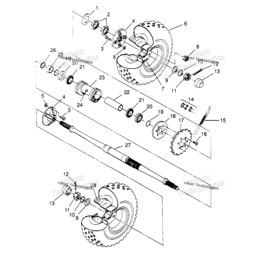 REAR WHEEL DRIVE ASSEMBLY 6X6 300