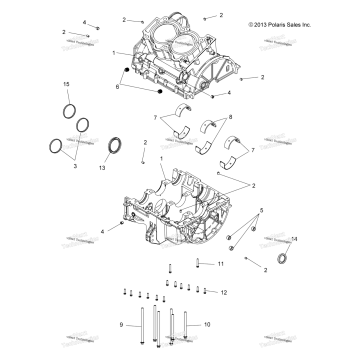 ENGINE, CRANKCASE