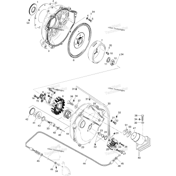 MAGNETO AND OIL PUMP