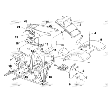 FRONT CAB ASSEMBLY W958144