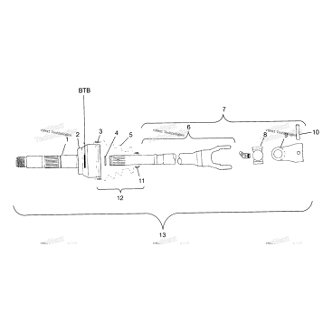 CV JOINT BTB PARTS SCRAMBLER 500