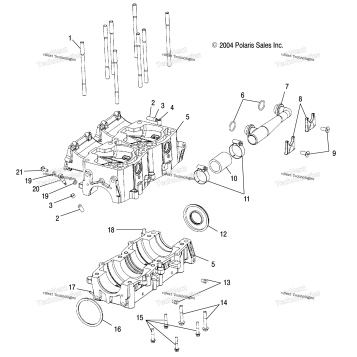 CRANKCASE S05NP7CS/7CSA/7CSB/NE7CS/7CSA (4993799379D11)