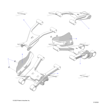 SUSPENSION, REAR CONTROL ARMS