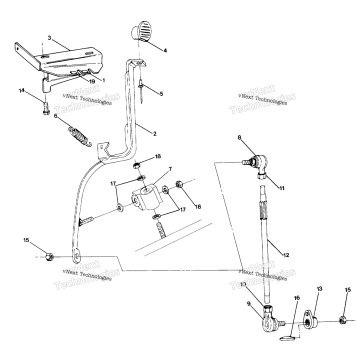 SHIFT LINKAGE ASSEMBLY 4X6UPDATED 4/89