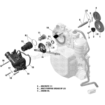 01 ROTAX - COOLING - ENGINE - 600 ACE