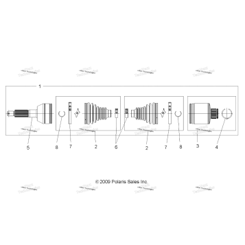 DRIVE TRAIN, REAR DRIVE SHAFT