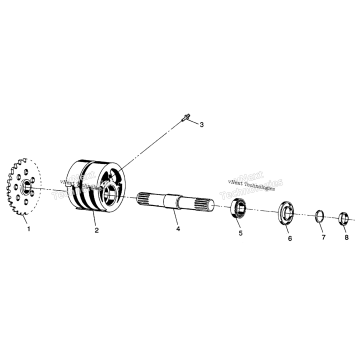 FRONT TIGHTENER ASSEMBLY 4X4 350L