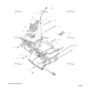 DRIVE TRAIN, MAIN GEARCASE MOUNTING