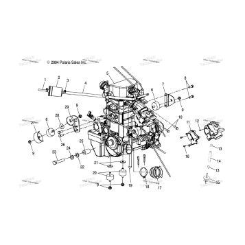 ENGINE MOUNTING /AS/AT/AU/AW