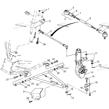 AARM/STRUT MOUNTING XPLORER 400L