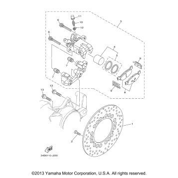 REAR BRAKE CALIPER